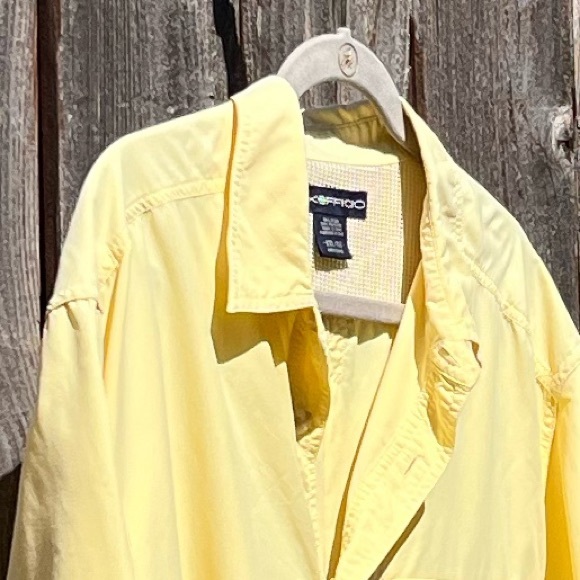 Exofficio yellow button down shirt size XXL - Picture 4 of 13